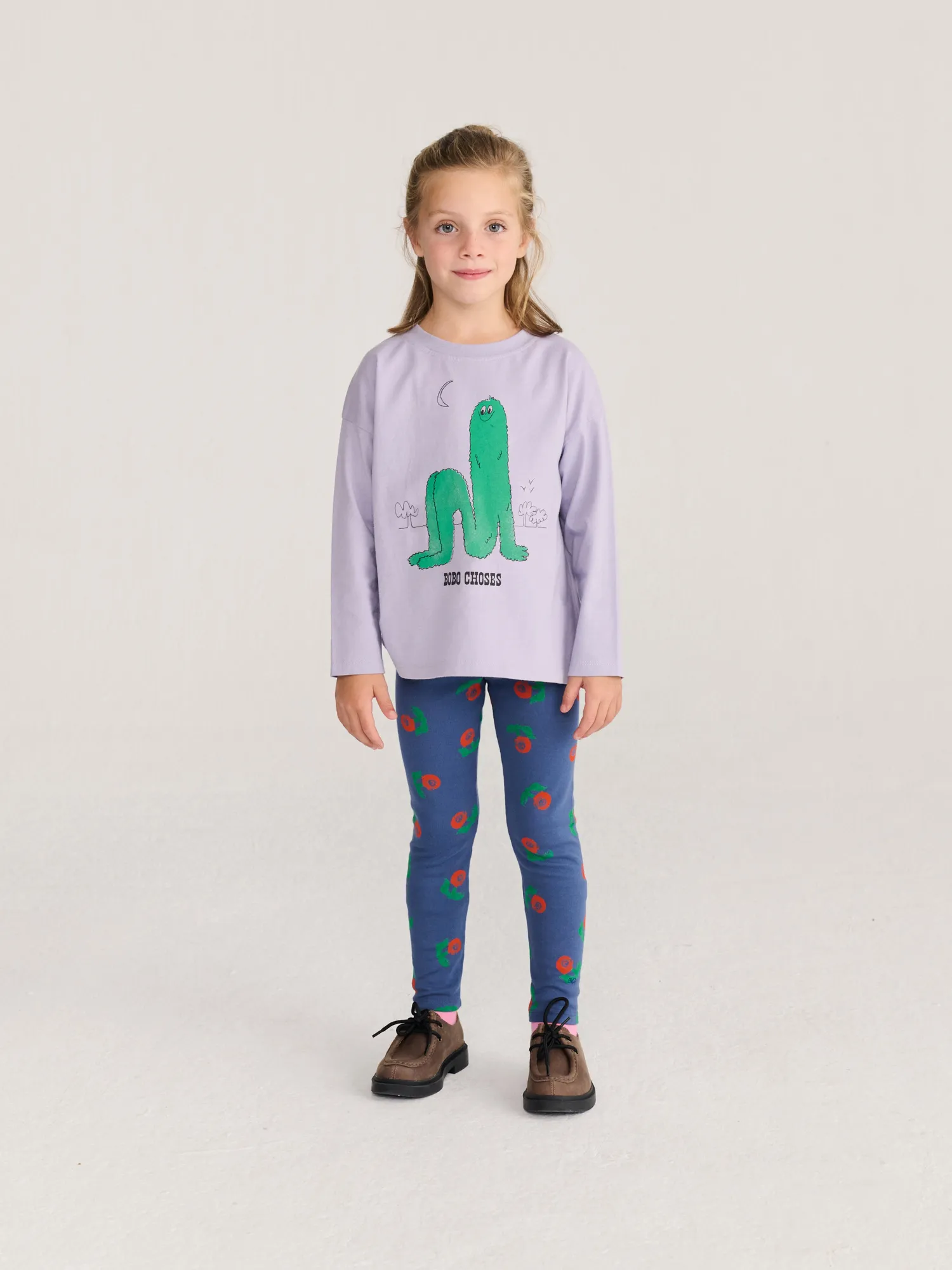 Bobo Choses Long Puff t-shirt lavendel 6-7 år