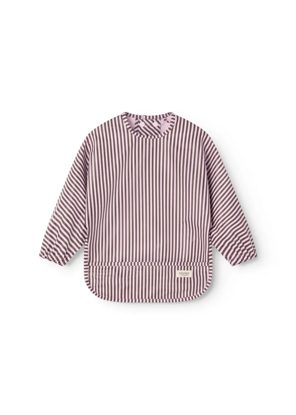 MarMar Apron LS spiseforklæde Pink Brown Stripes vandafvisende