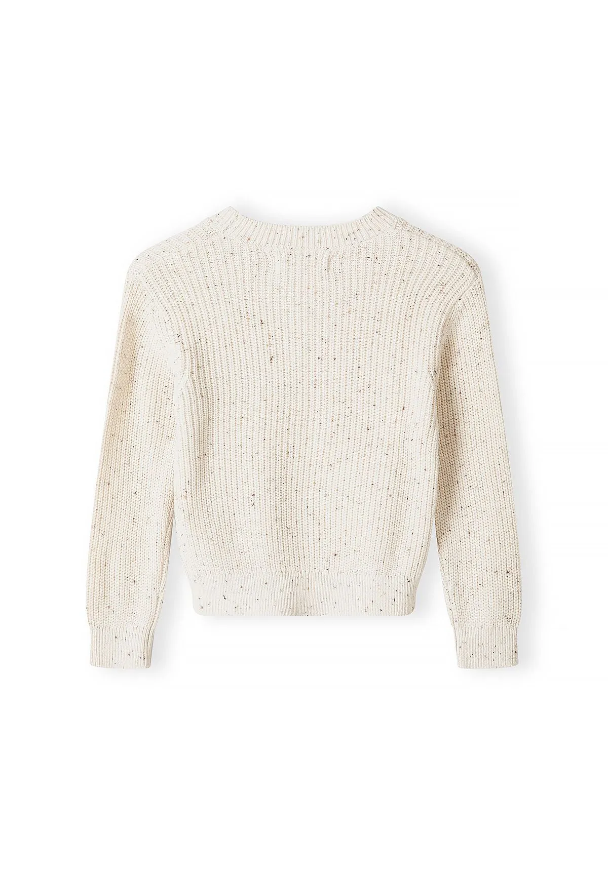 Minoti 45574 pullover beige rib til drenge
