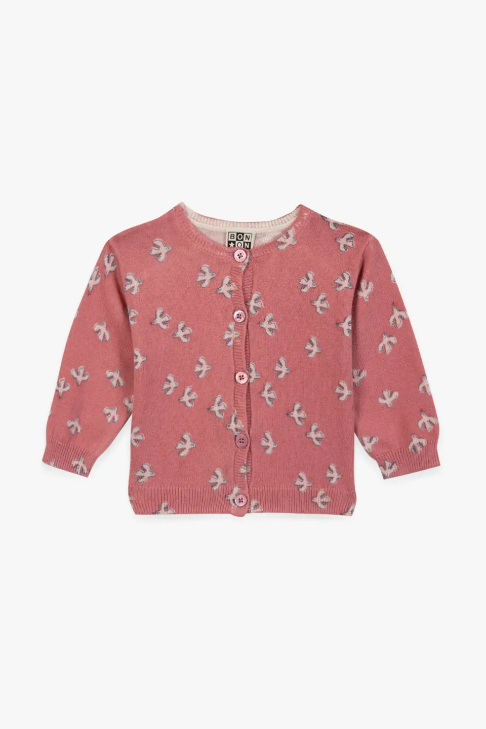 Bonton Lilet Little Birdy cardigan fugleprint pige