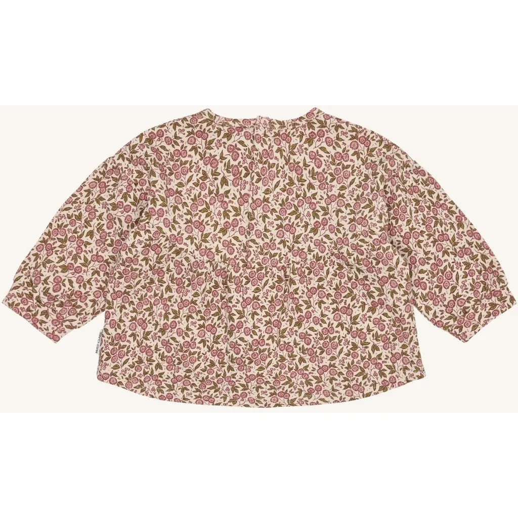 Hust & Claire Sara Flora sweatshirt French Oak økologisk