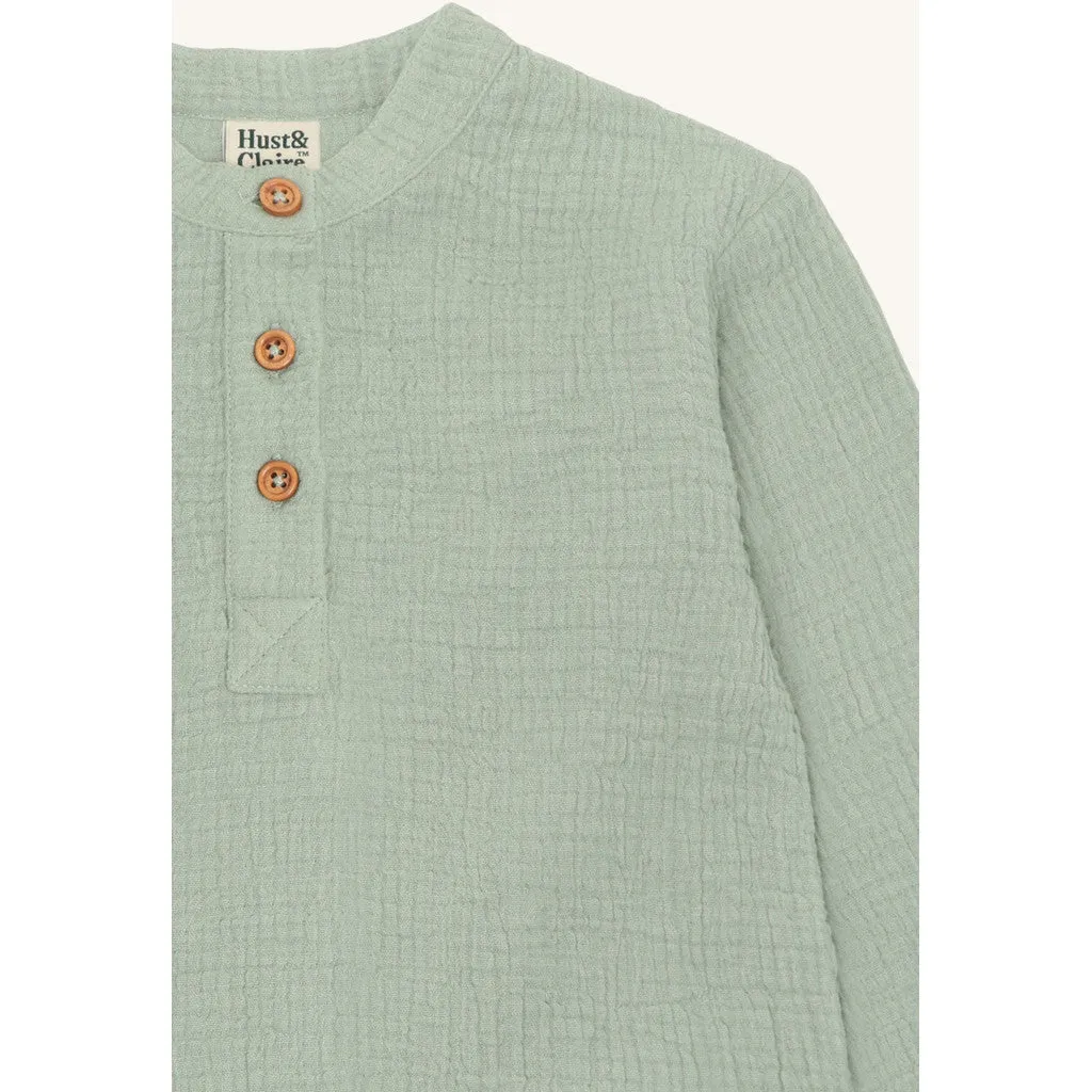 Hust & Claire Rasser Muslin skjorte Iceberg bomuld