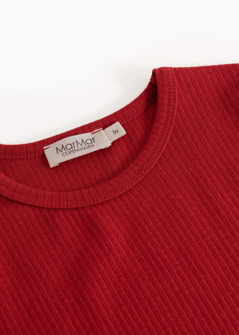 MarMar Plain Tee LS t-shirt Cherry rød modal