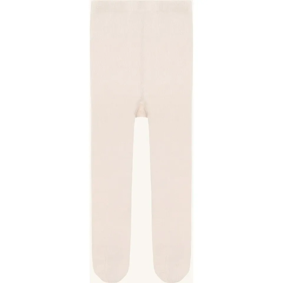 Hust & Claire Foxie Wool Blend strømpebukser Ivory uld