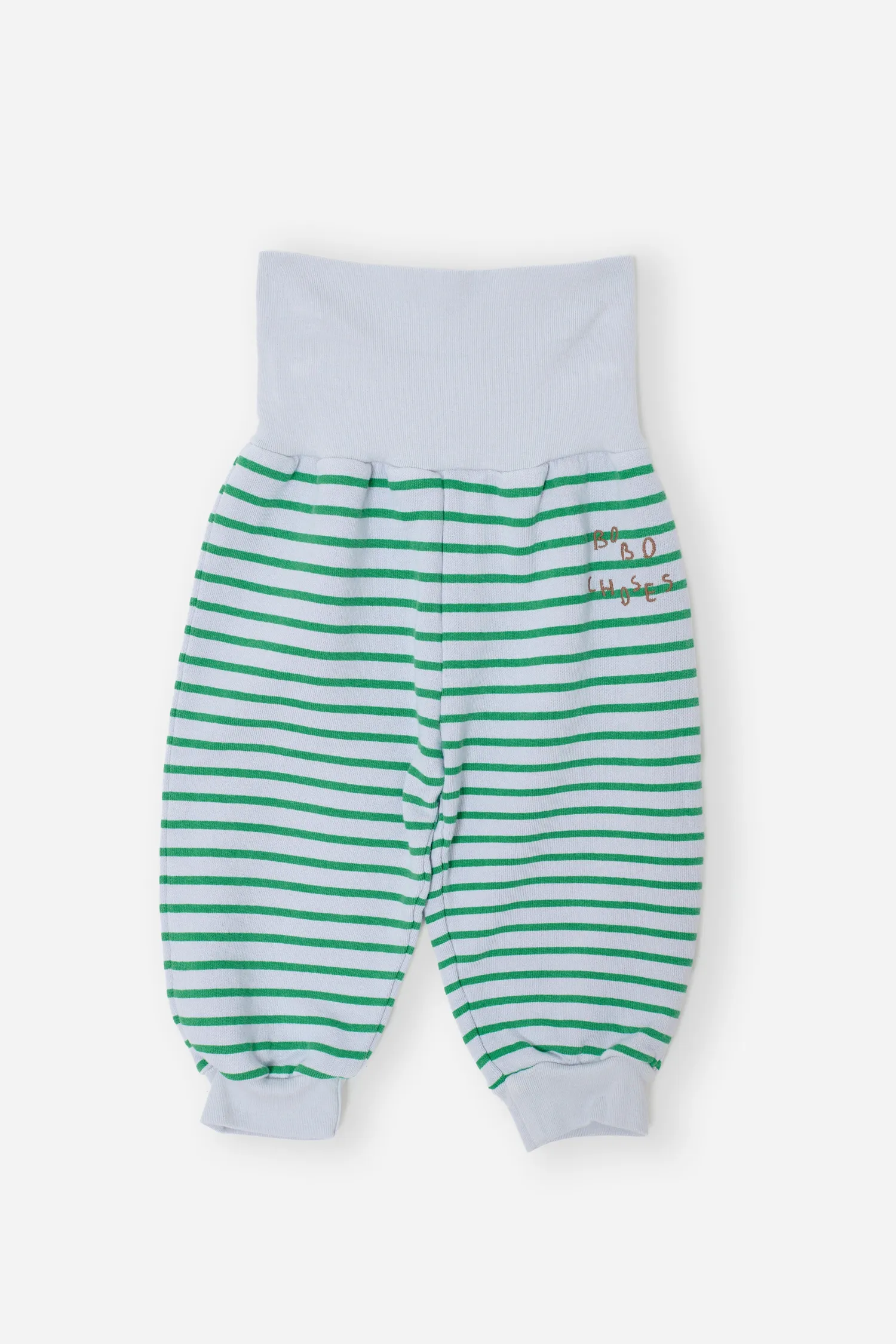 Bobo Choses Stripes joggingbukser baby grå økologisk