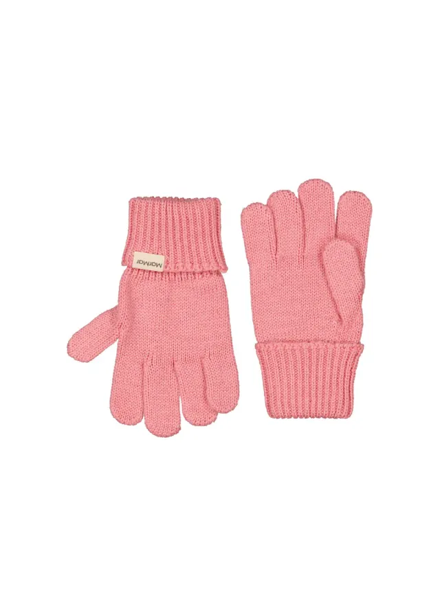 MarMar Aske strikhandsker Raspberry uld