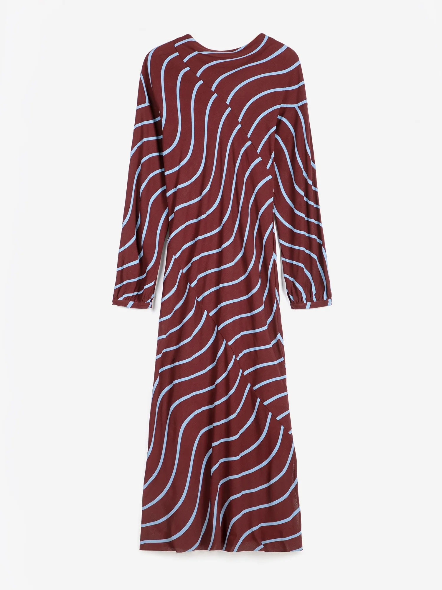 Bobo Choses Psicodelic Stripes fluid kjole bordeaux Ecovero
