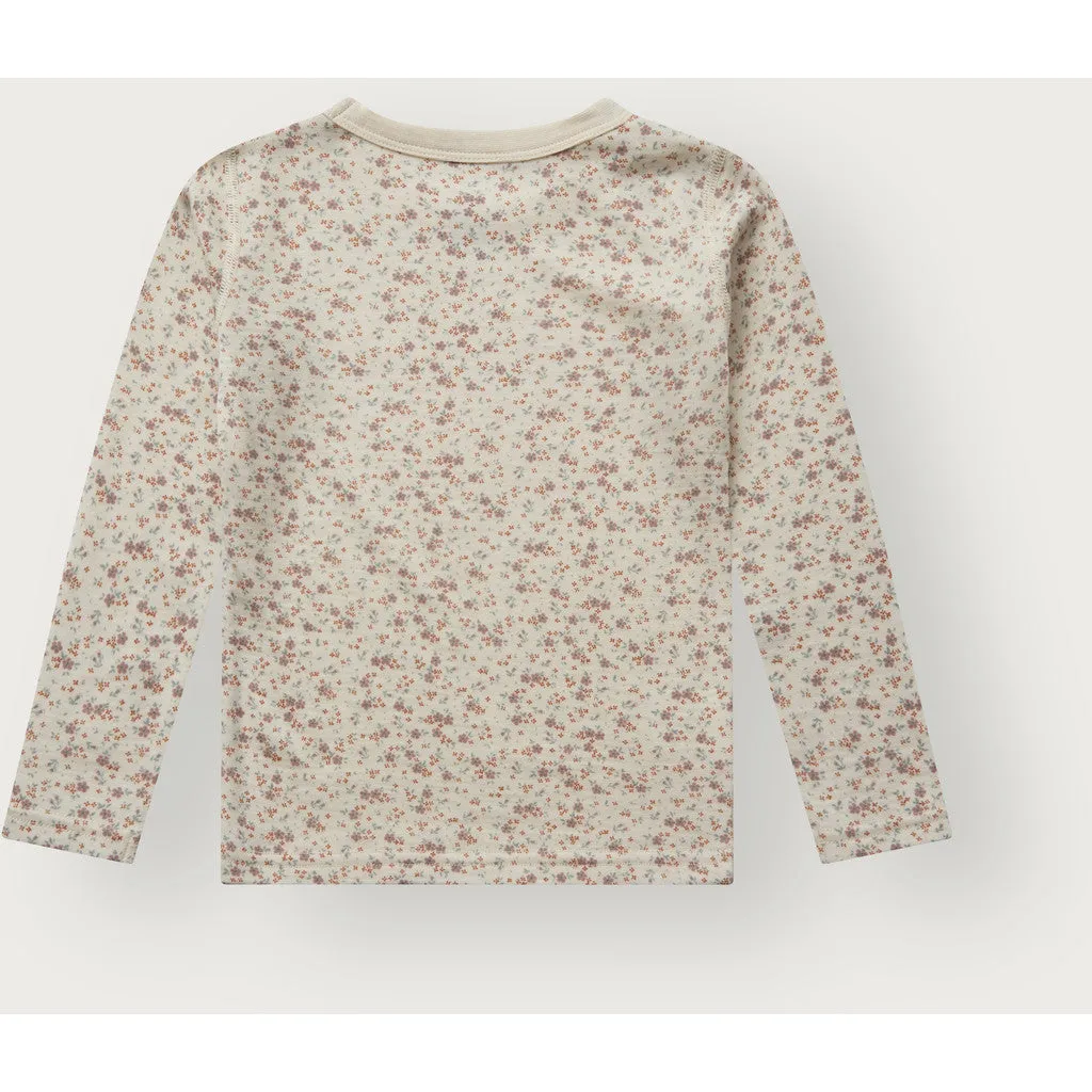 Hust & Claire HCAbba Tiny bluse Off White uld bambus