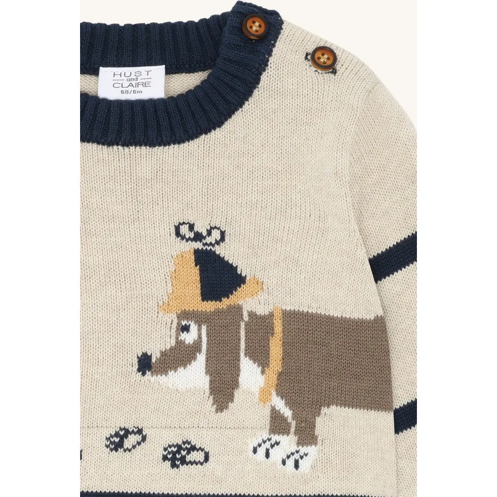 Hust & Claire HCPilou Tracking Dog pullover wheat øko