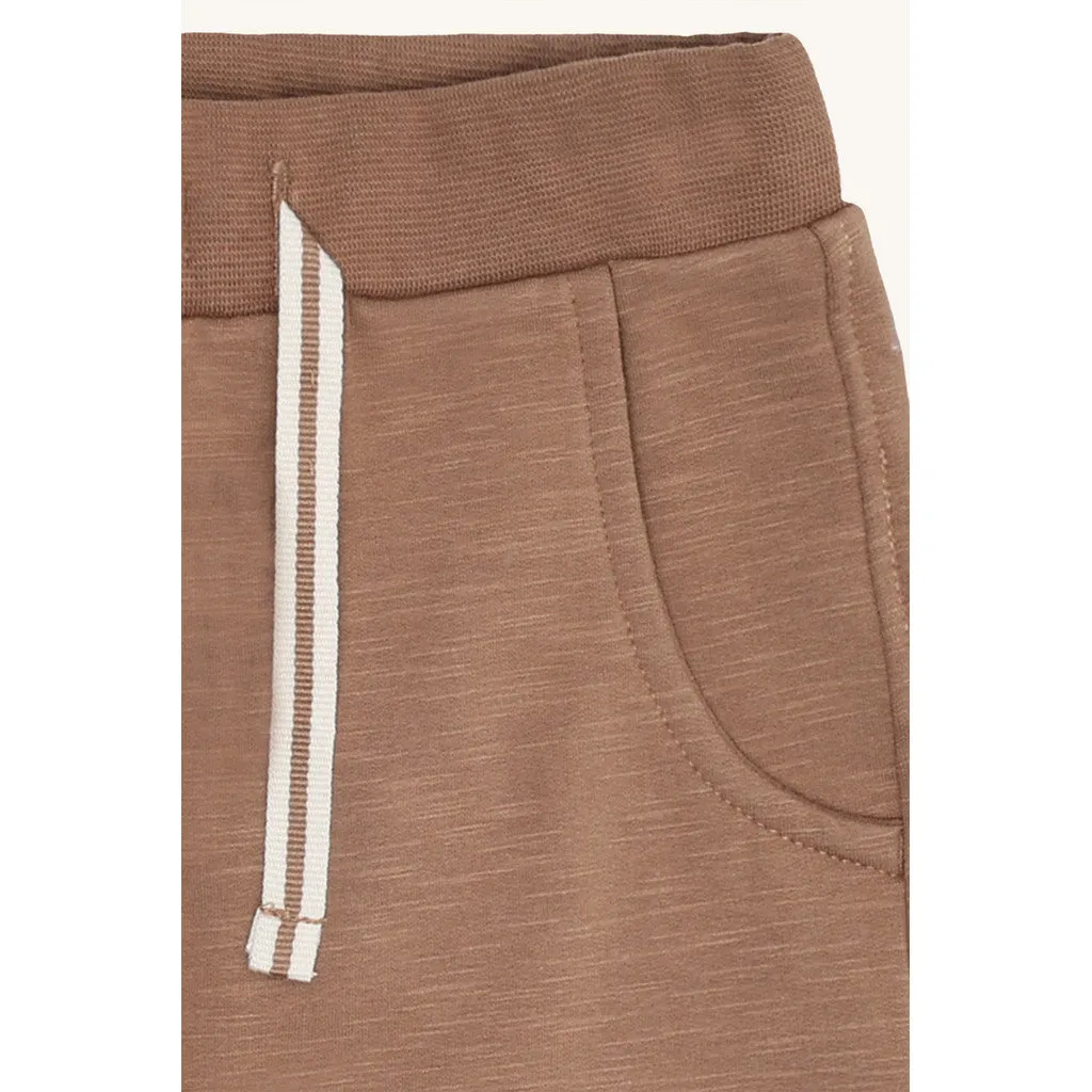 Hust & Claire Georgey Solid joggingbukser coca mocha økologisk