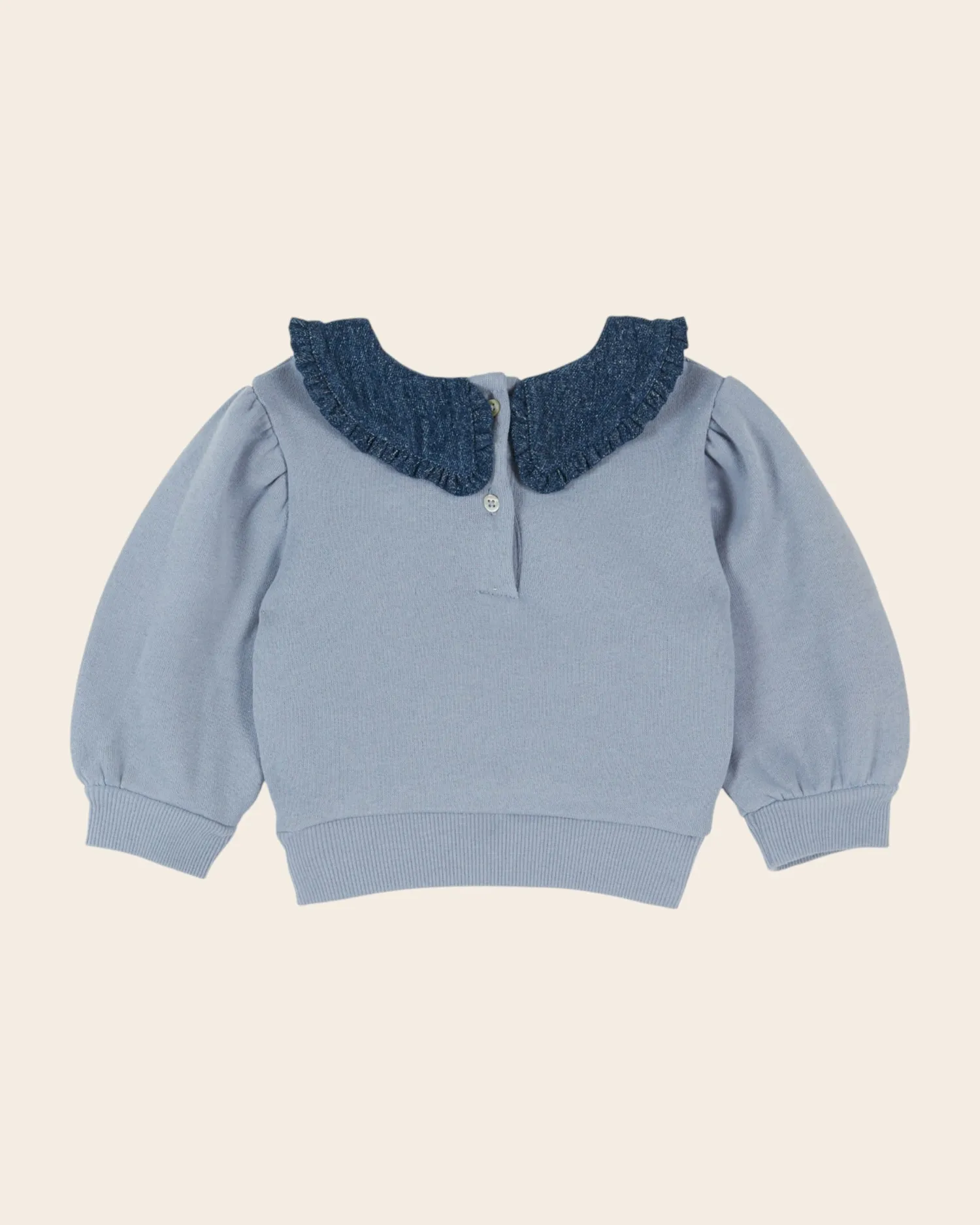 Emile et Ida Col Denim sweatshirt blå bio