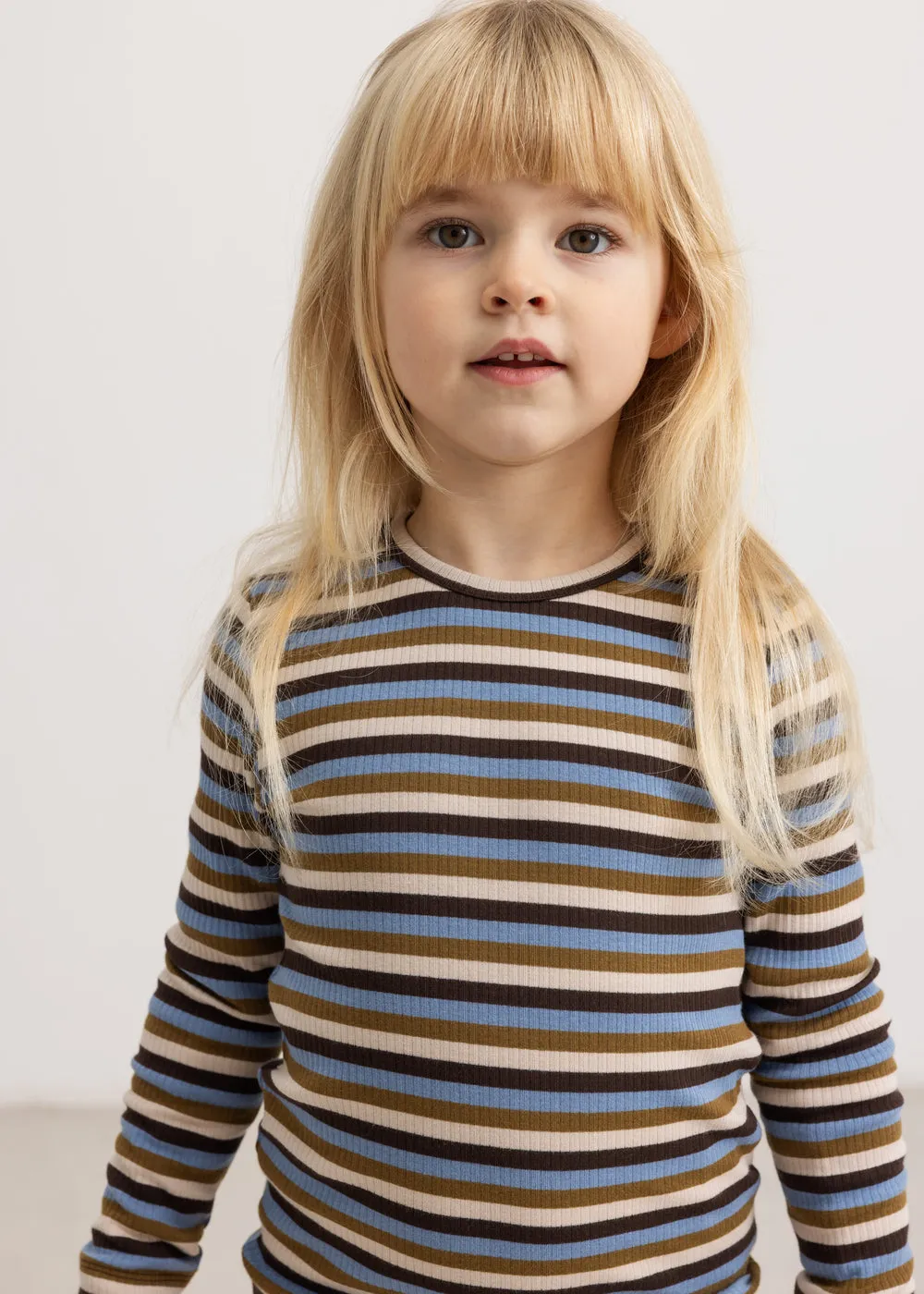 MarMar Plain Tee LS t-shirt Stripes modal strækbar