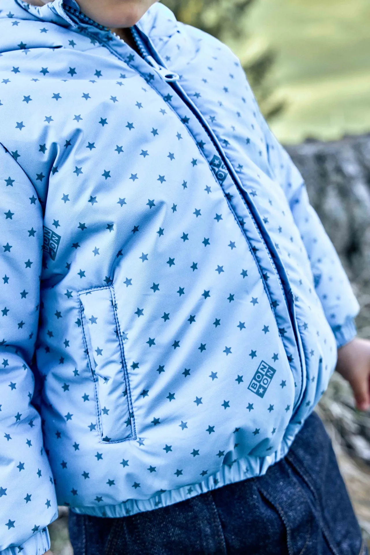 Bonton Mini Flotte Bleu Nordic regnjakke blå