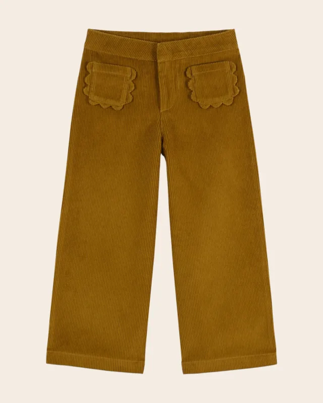 Emile et Ida Artichaut Bukser Oliven Velour 2-14A