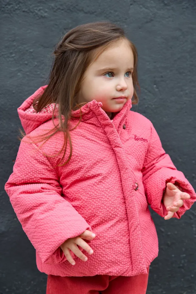 Bonton Paola dynejakke rosa ternet baby