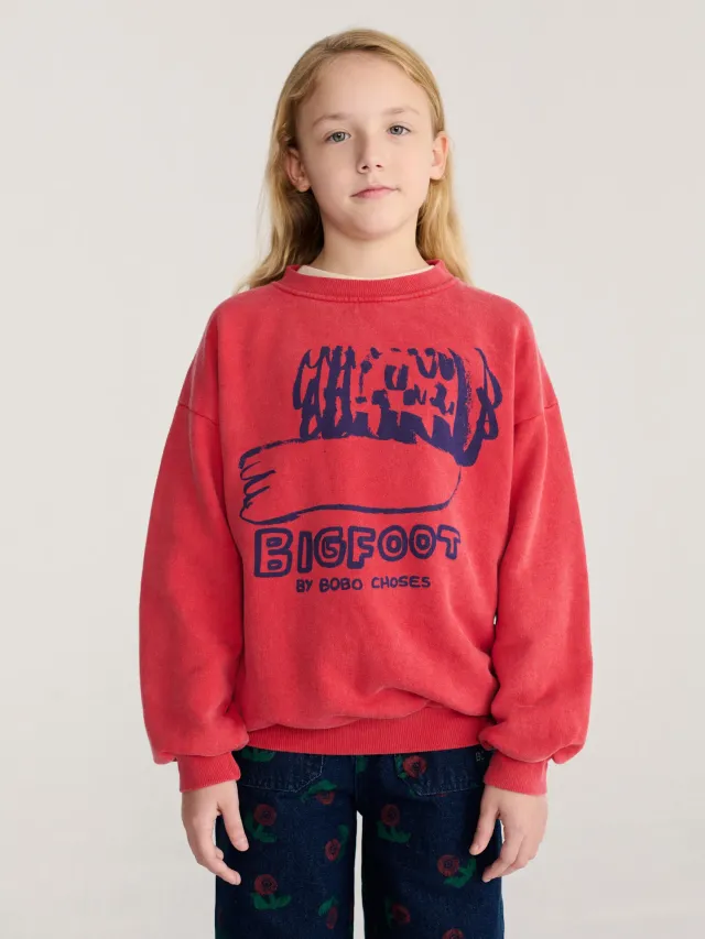 Bobo Choses Bigfoot By BC sweatshirt rød 2-3 år løs