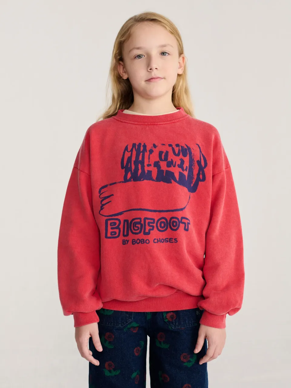 Bobo Choses Bigfoot By BC sweatshirt rød 2-3 år løs