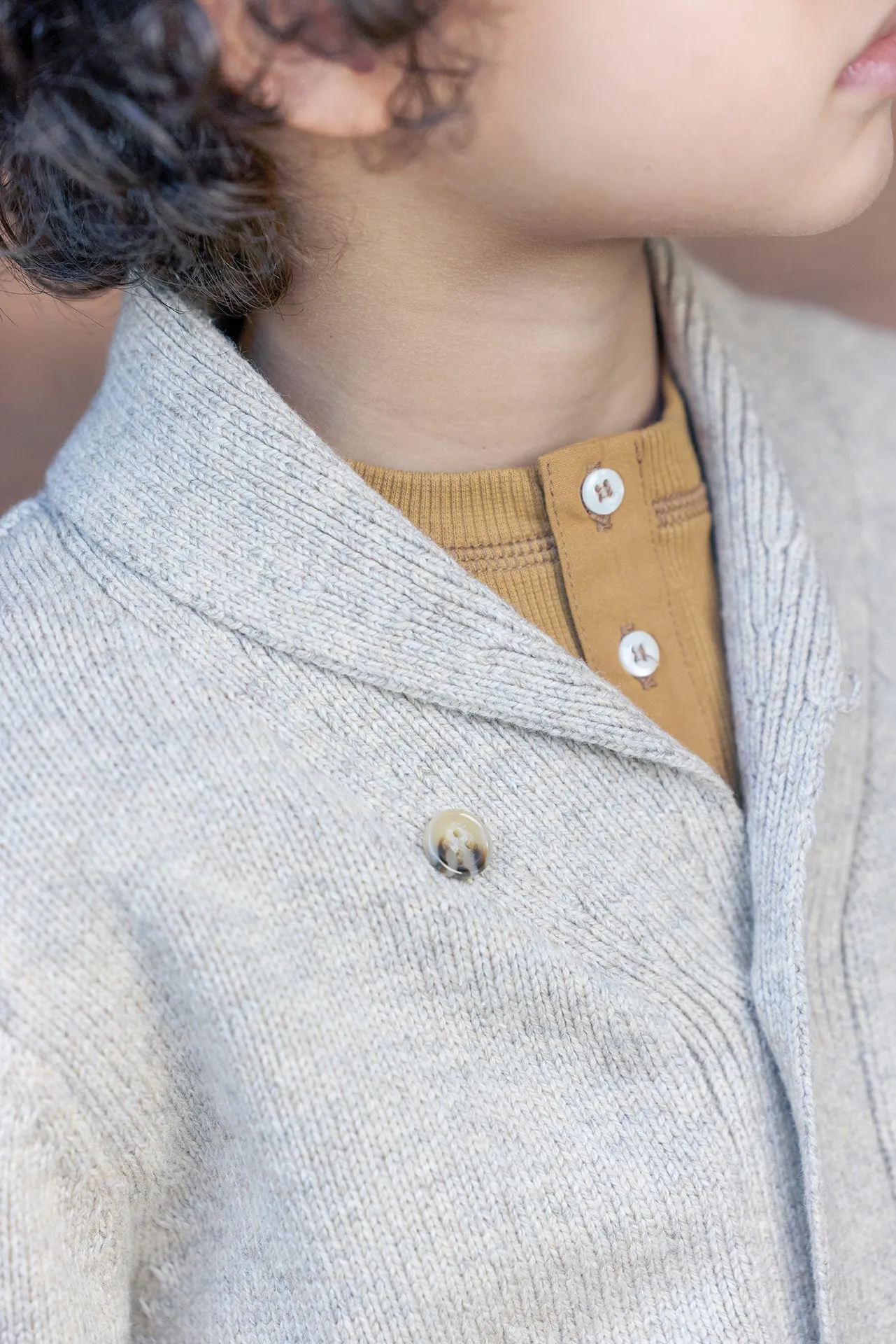 Bonton Hubert Beige Renne cardigan beige sjal