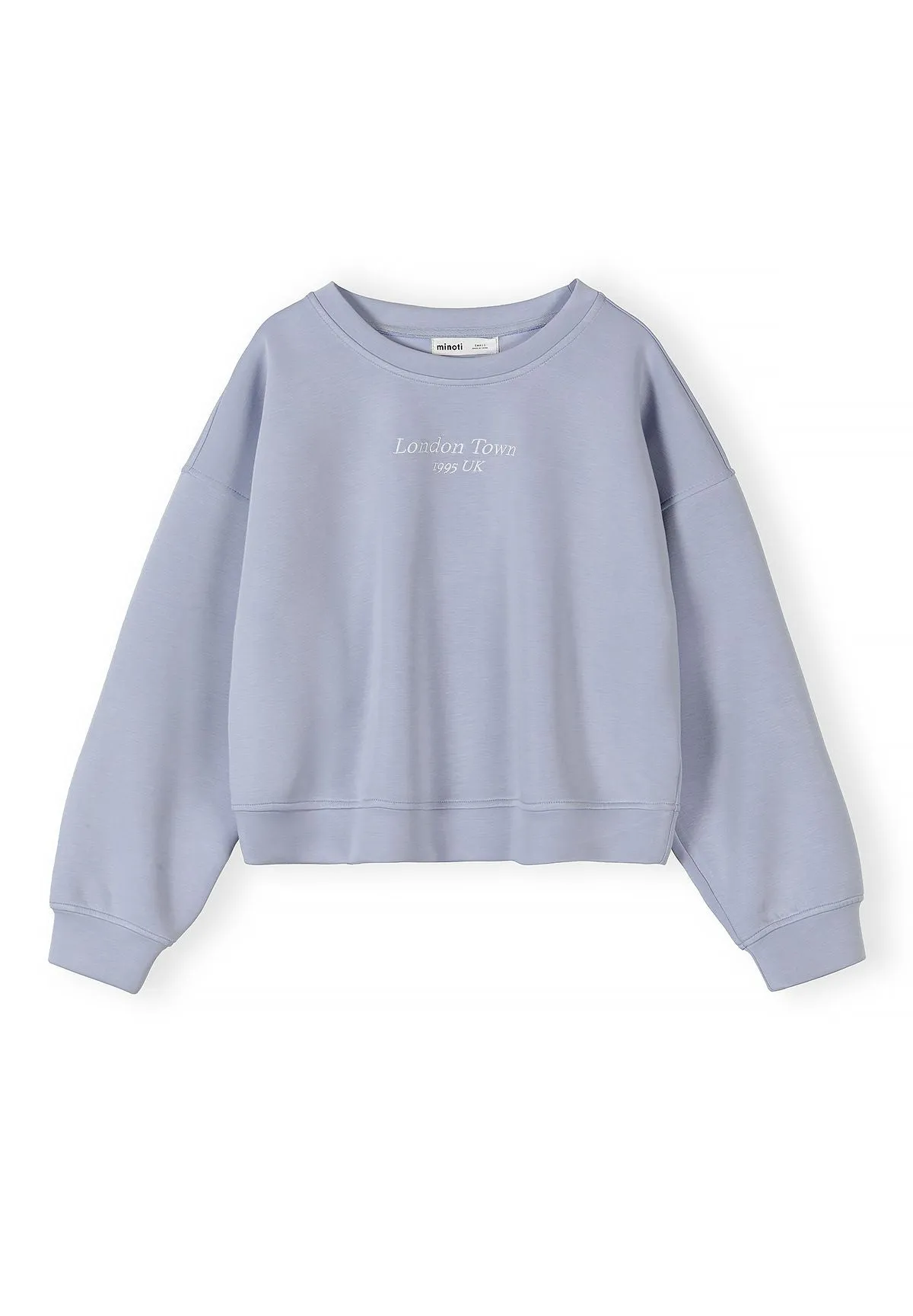 Minoti 44979 sweatshirt til damer lavendel cropped