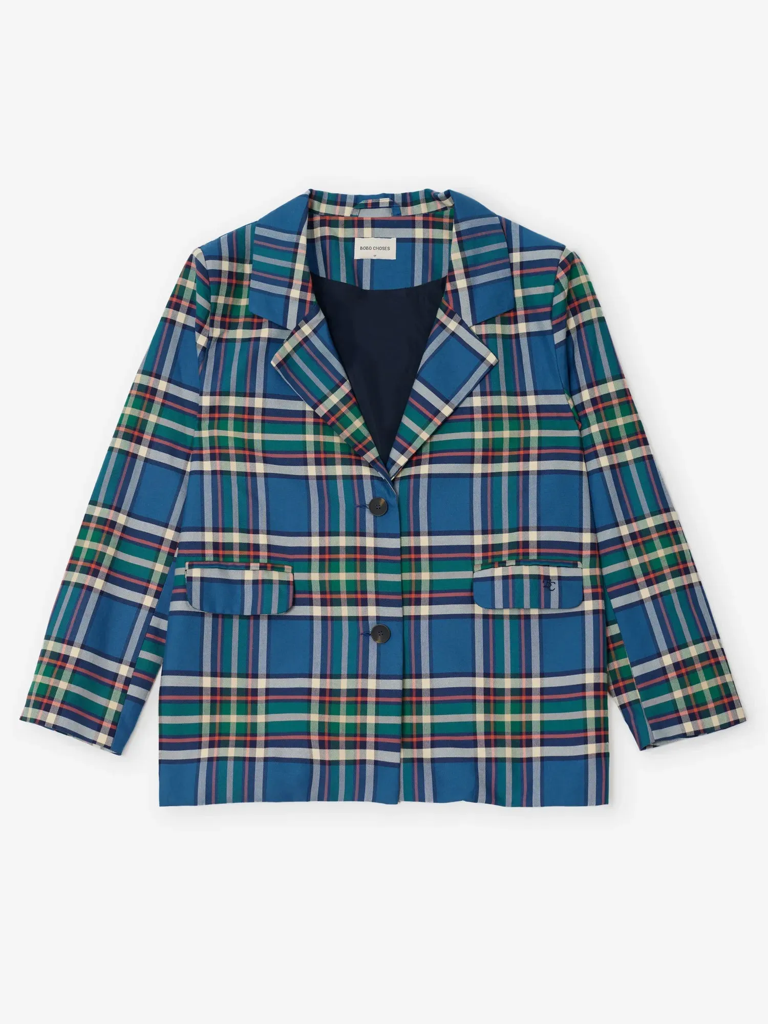 Bobo Choses Tartan blazer blå M bomuld