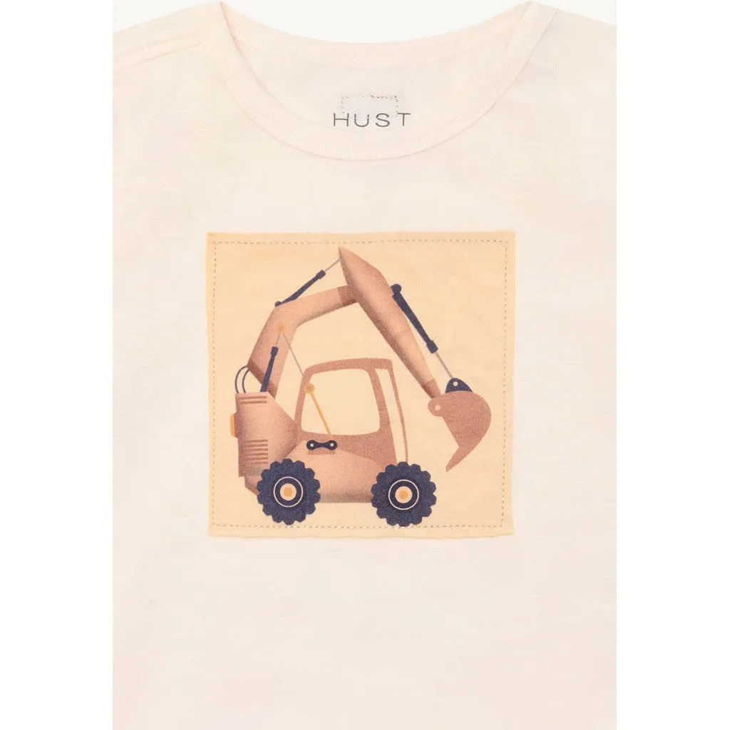 Hust & Claire August Slub T-shirt Ivory økologisk