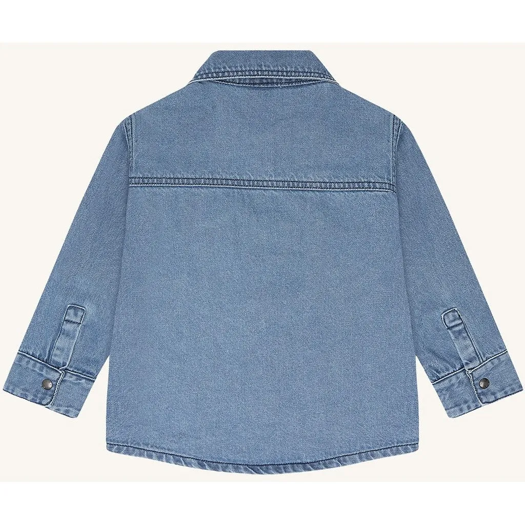 Hust & Claire HCJack Denim Fall skjorte Blue Denim bomuld