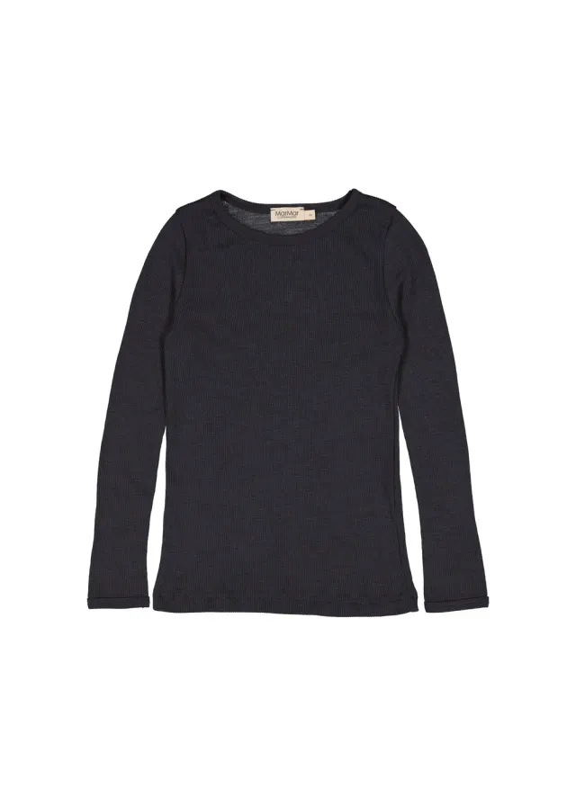 MarMar Tamra t-shirt Night merino uld rib