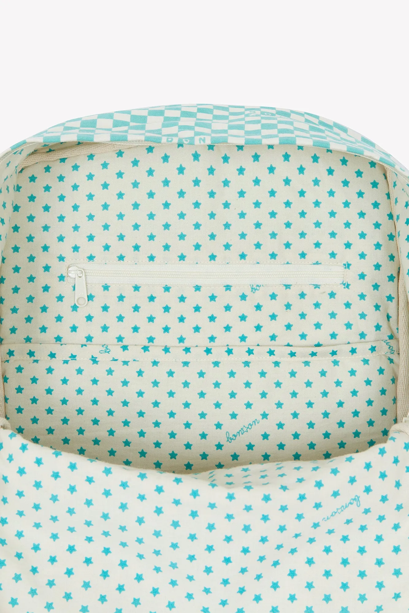 Bonton Damier rygsæk ternet blå vintage TU