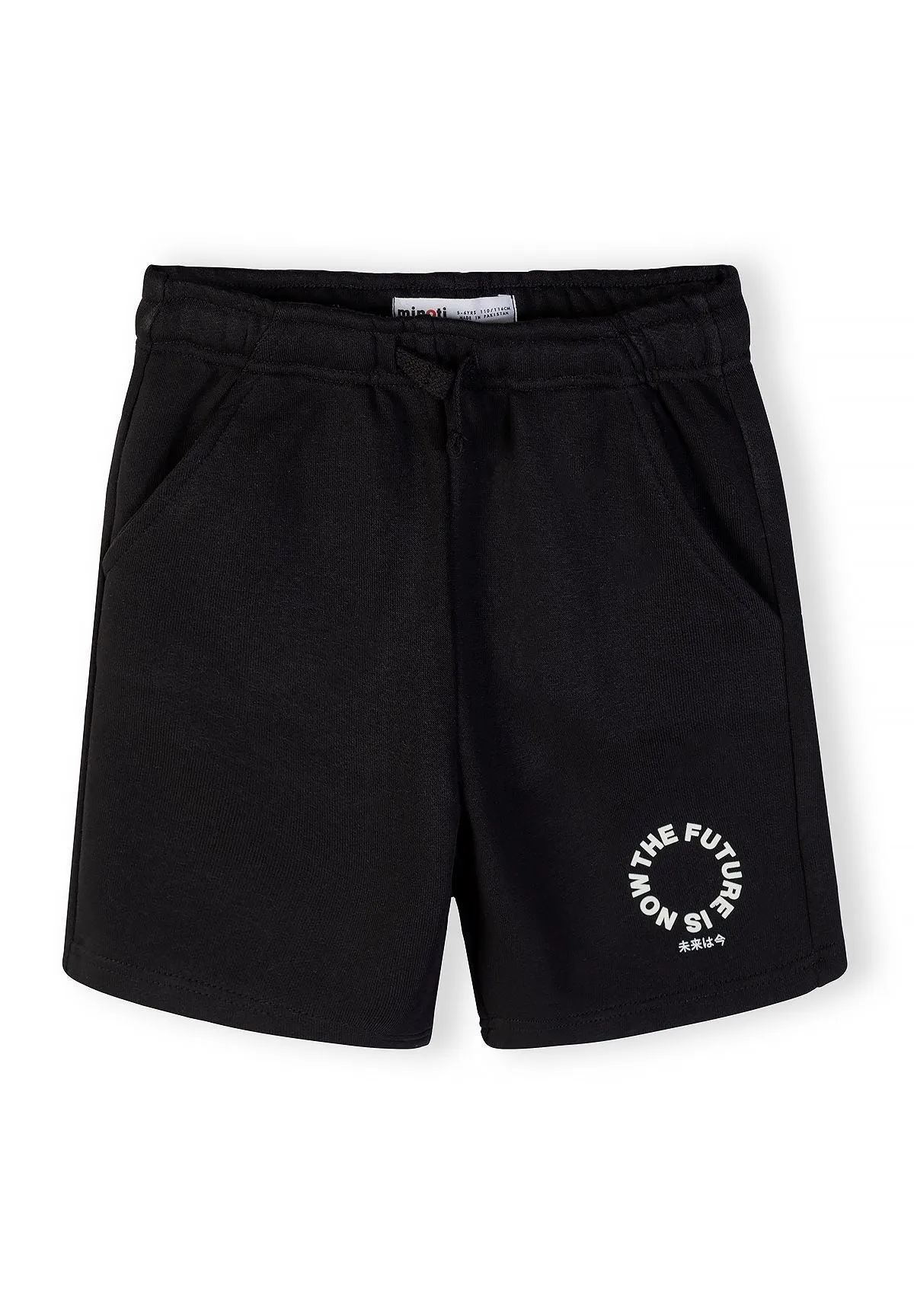 Minoti 44793 saet T-shirt shorts sort bomuld