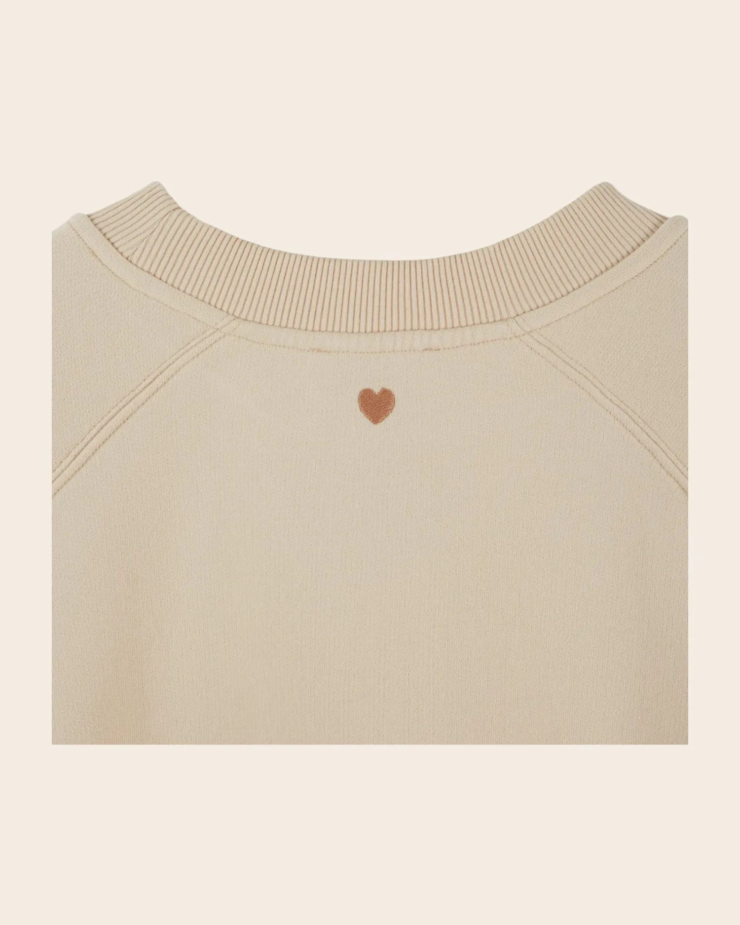 Emile et Ida Earl sweatshirt logo beige