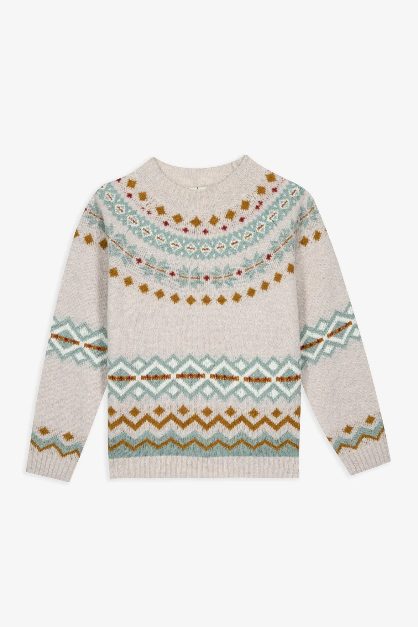 Bonton Milton Scone pullover 2A jacquard uld