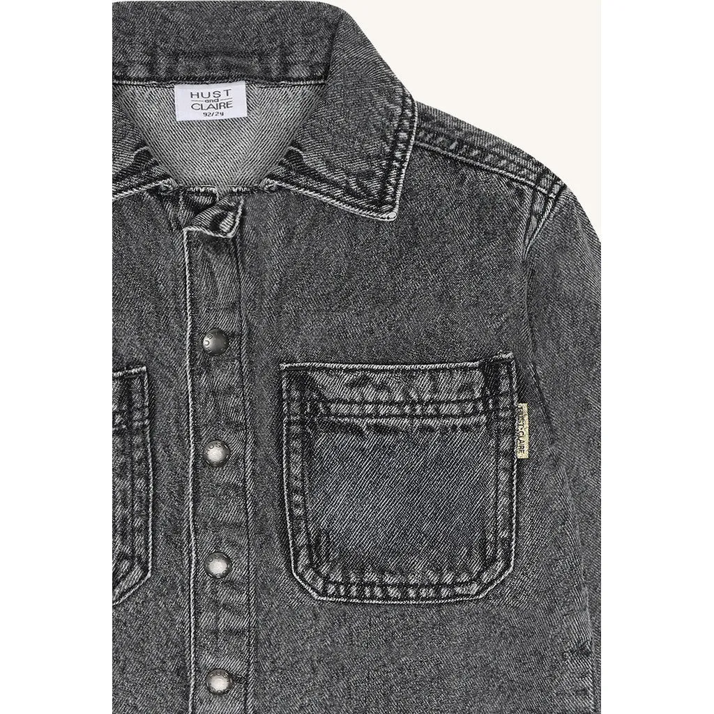 Hust & Claire HCJack denimskjorte grey denim bomuld