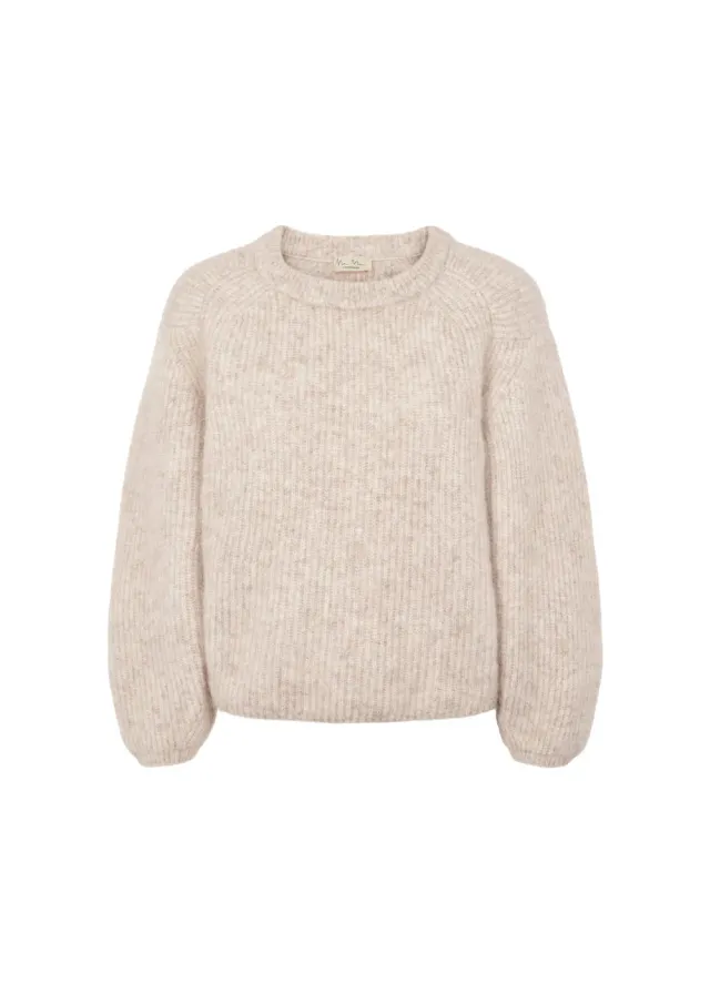 MarMar Tota W striktrøje Cashew Melange mohair