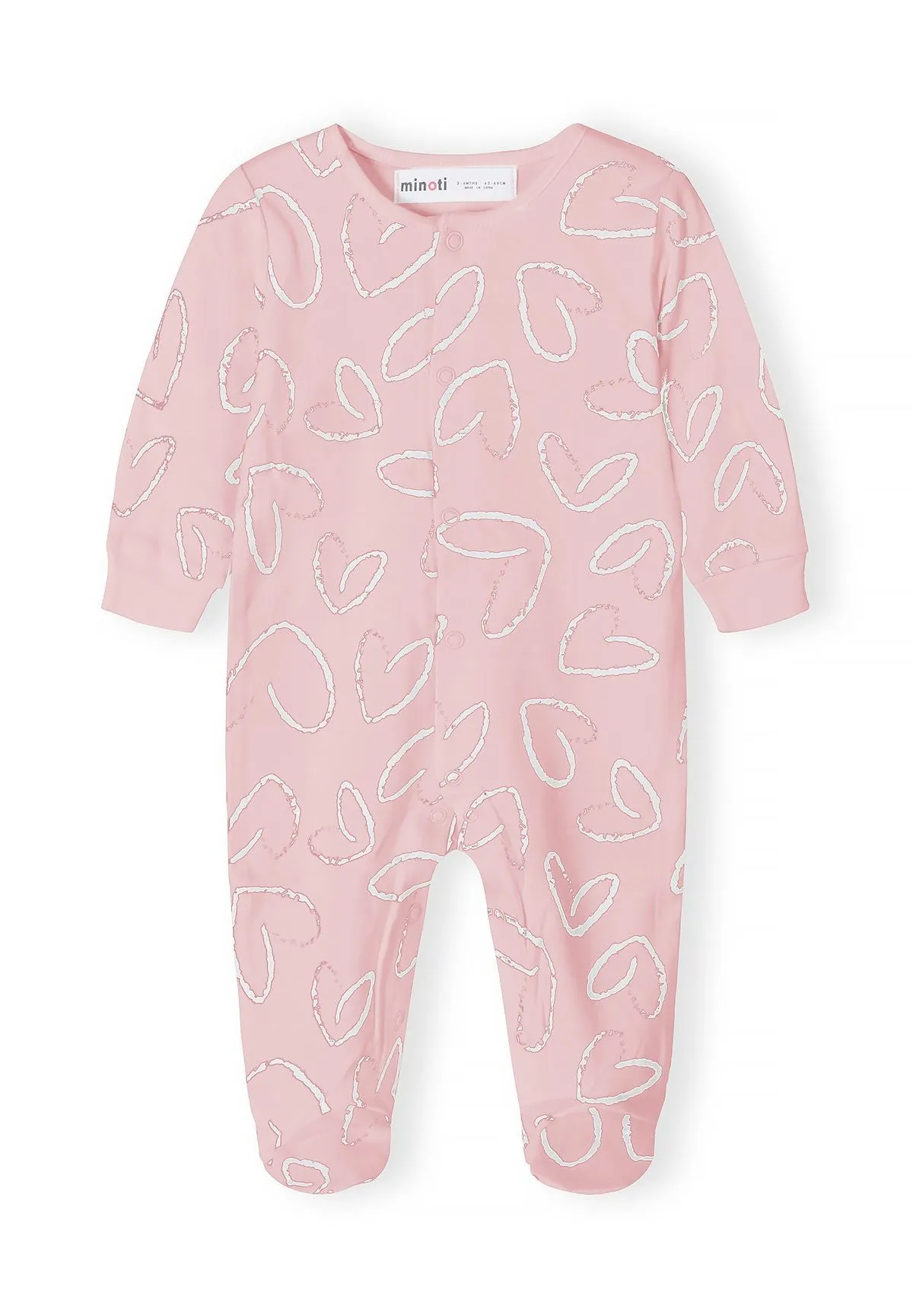 Minoti natdragt til baby 5-pak med print