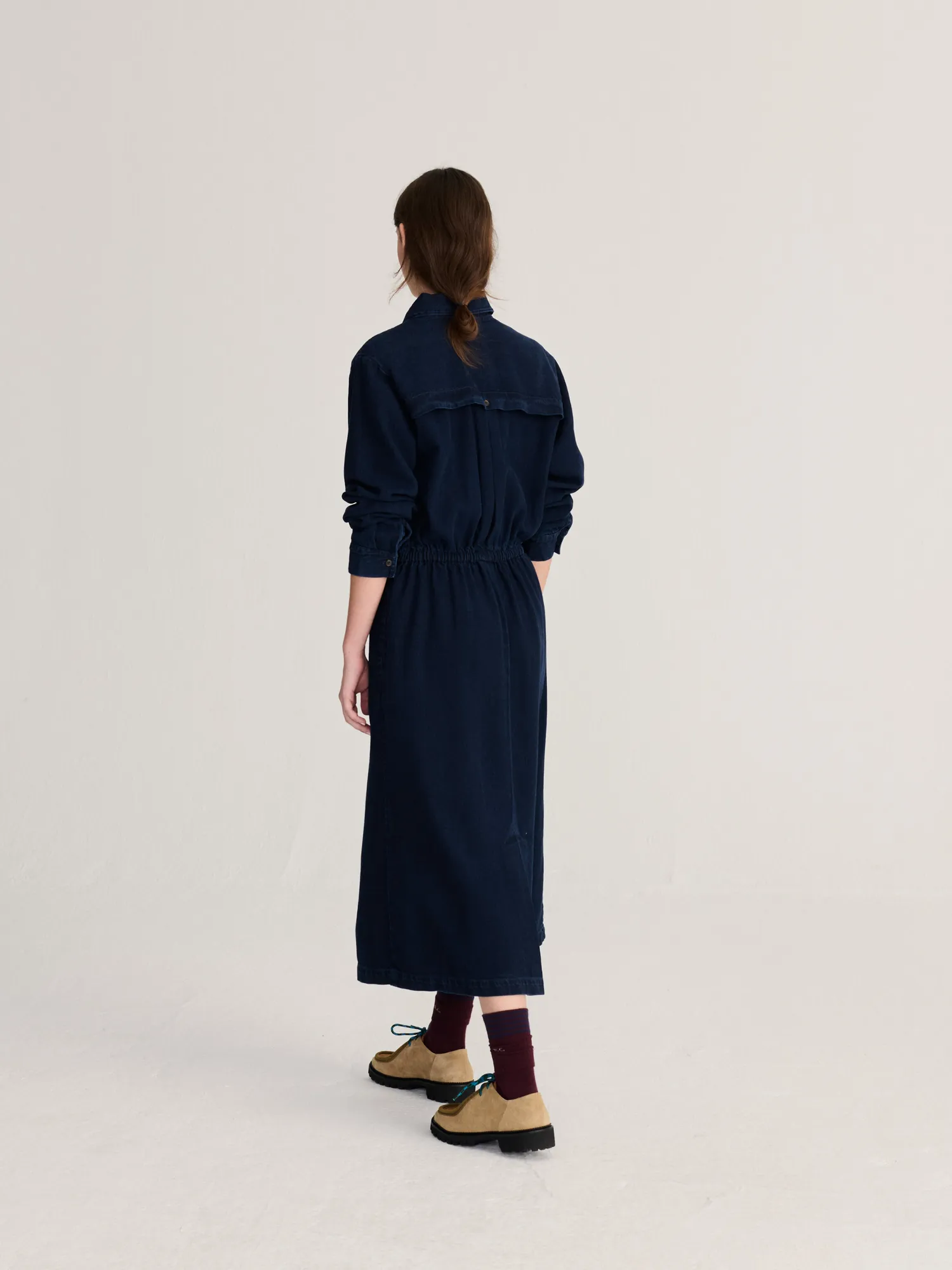 Bobo Choses Washed denim kjole navy