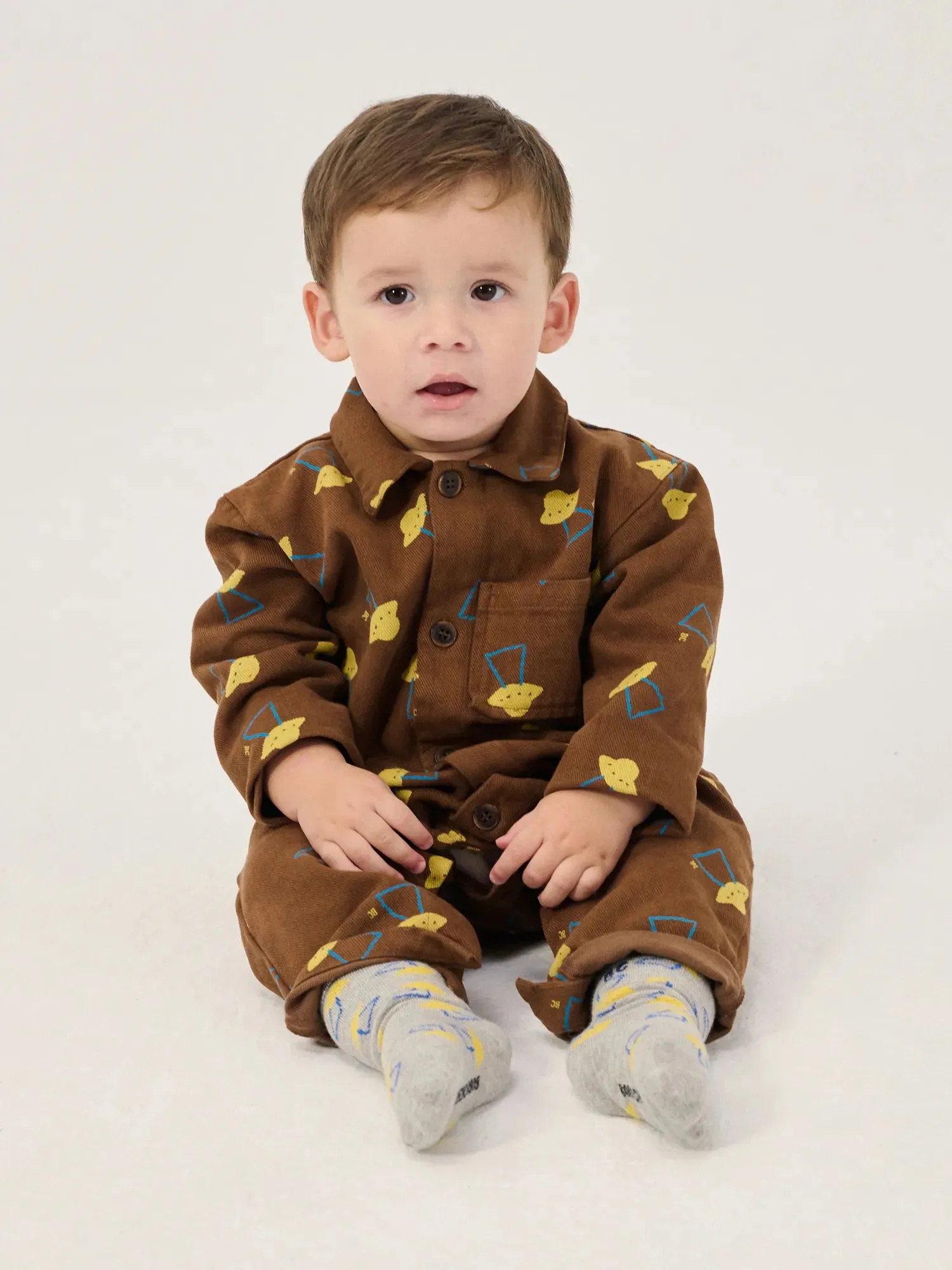 Bobo Choses Pixel Abduction all over sparkedragt brun lyocell