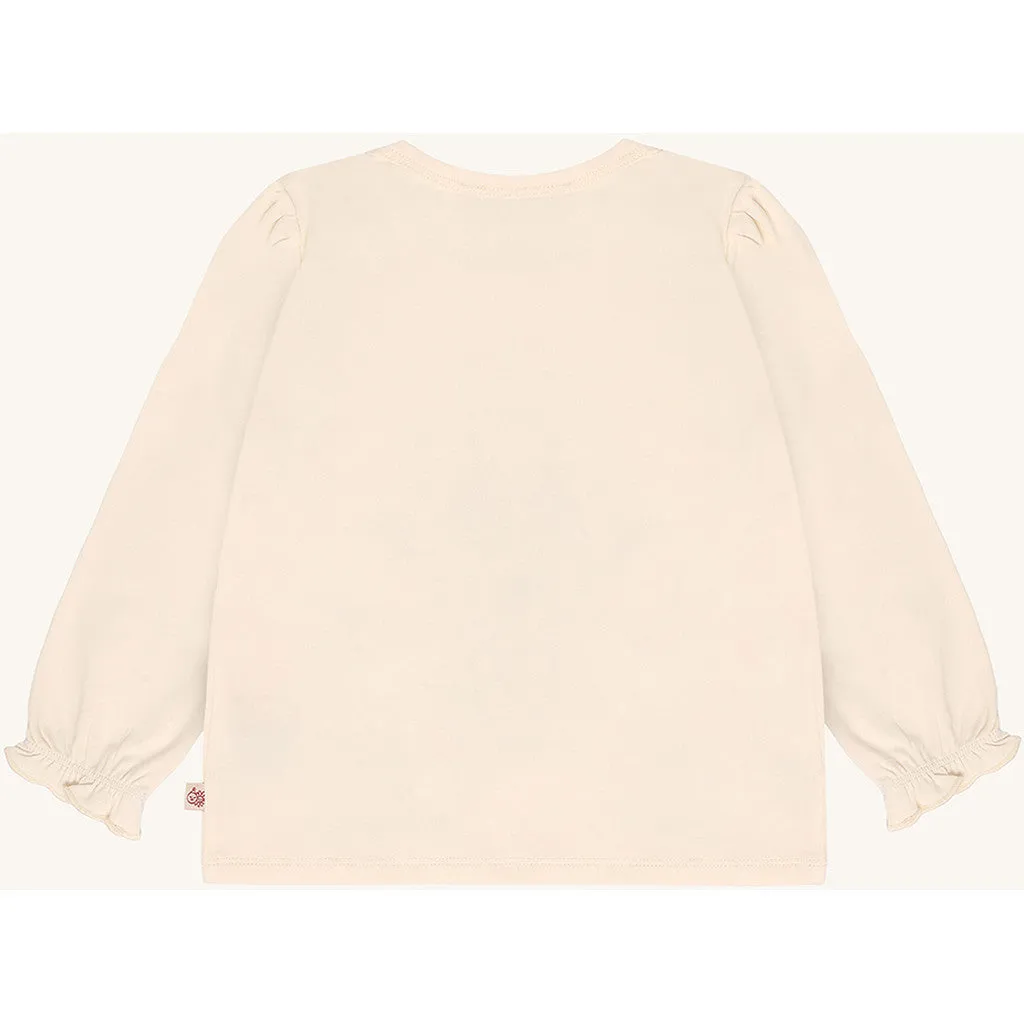 Hust & Claire HCAlma Dog bluse Off White bomuld