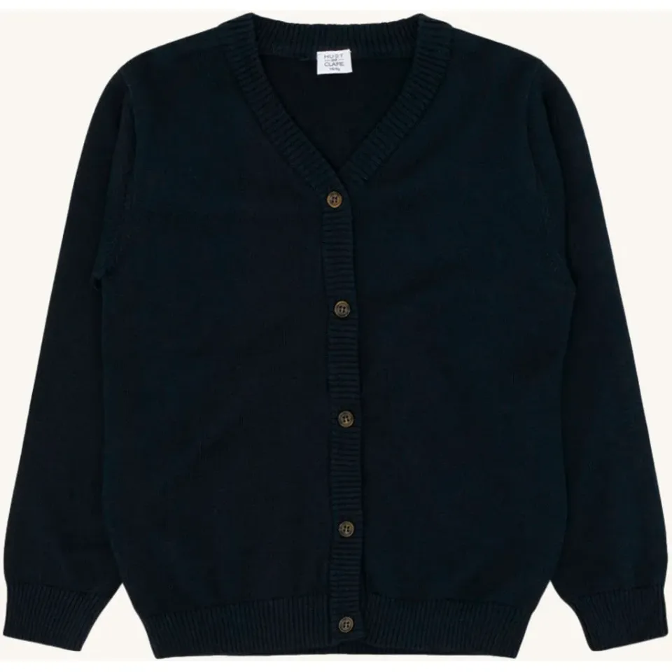 Hust & Claire Carsten cardigan Navy økologisk bomuld
