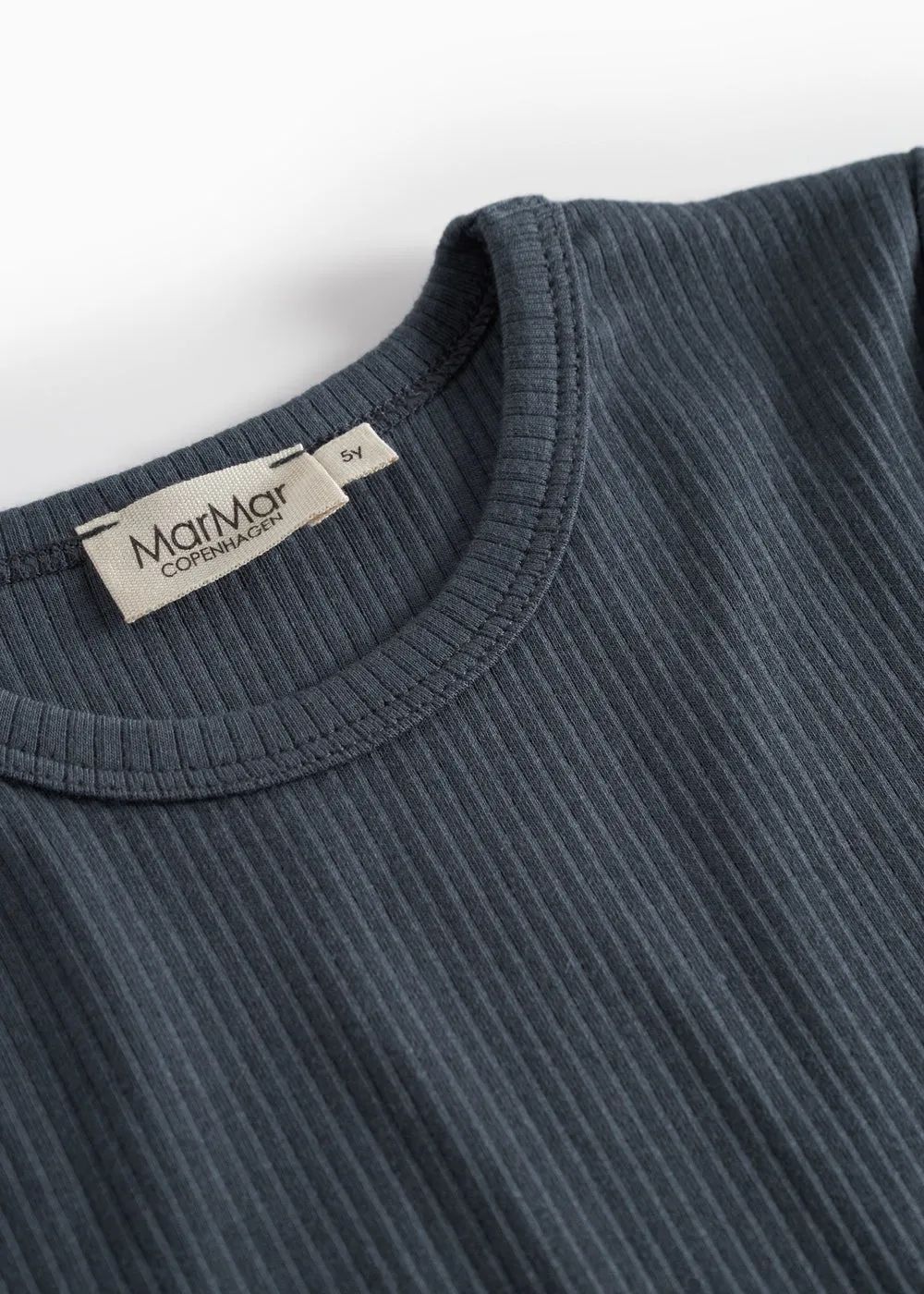 MarMar Plain Tee T-shirt Blue – Kortærmet Modal