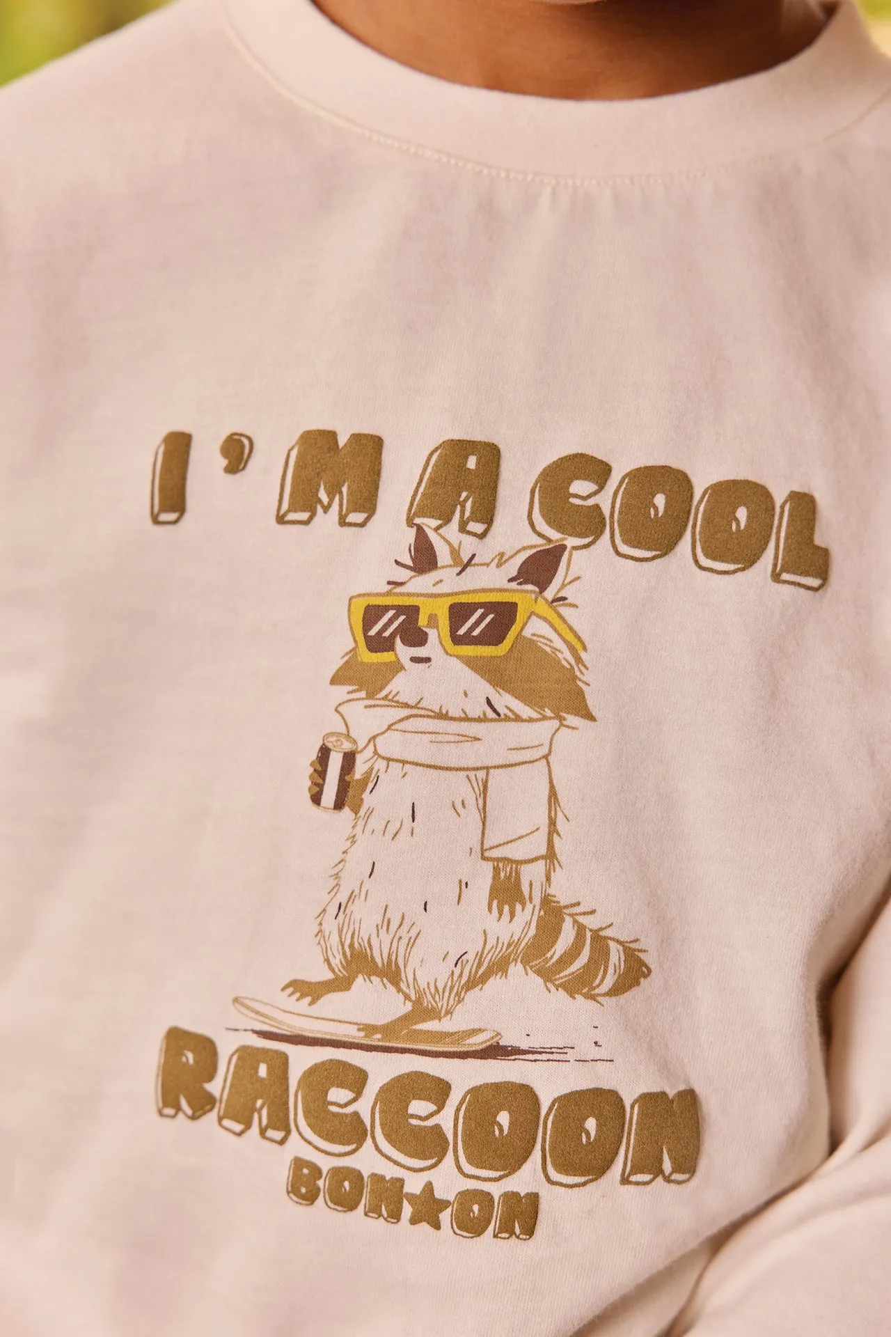 Bonton Taxo Milk t-shirt ecru bomuld 4A
