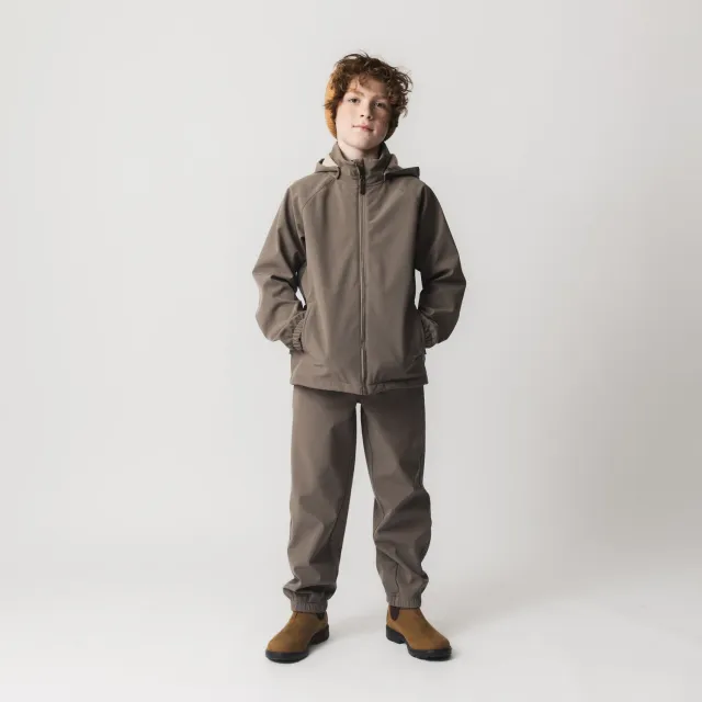MINI A TURE MATADEN softshelljakke Morel grey vandafvisende