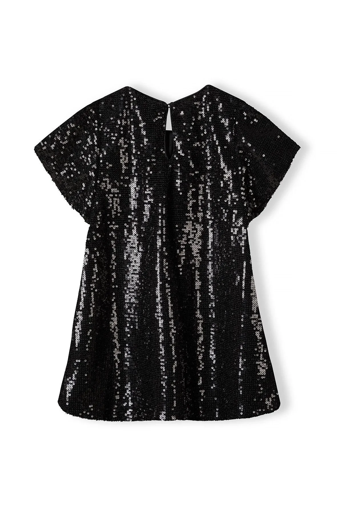Minoti 39771 pailletkjole sort fest polyester