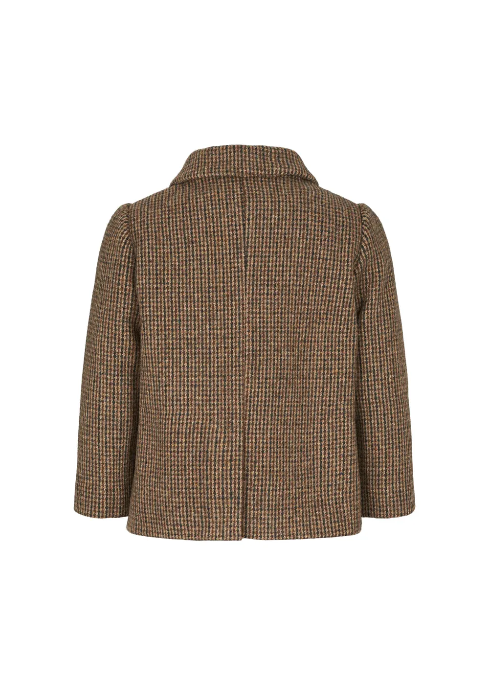 MarMar Oval Jacket uldfrakke Earthy Check ternet