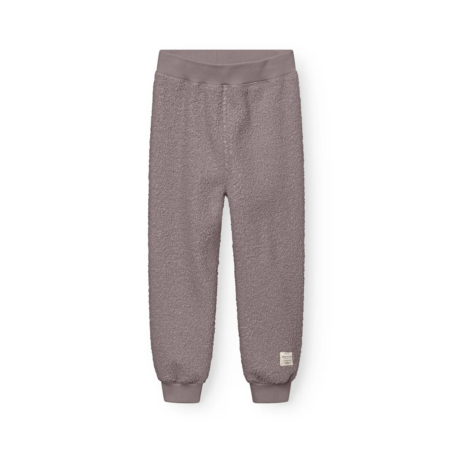 MINI A TURE Matvalur teddyfleece bukser Grey brown genanvendt