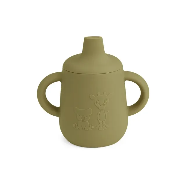 nuuroo Aiko kop med tud Olive green silikone 140 ml