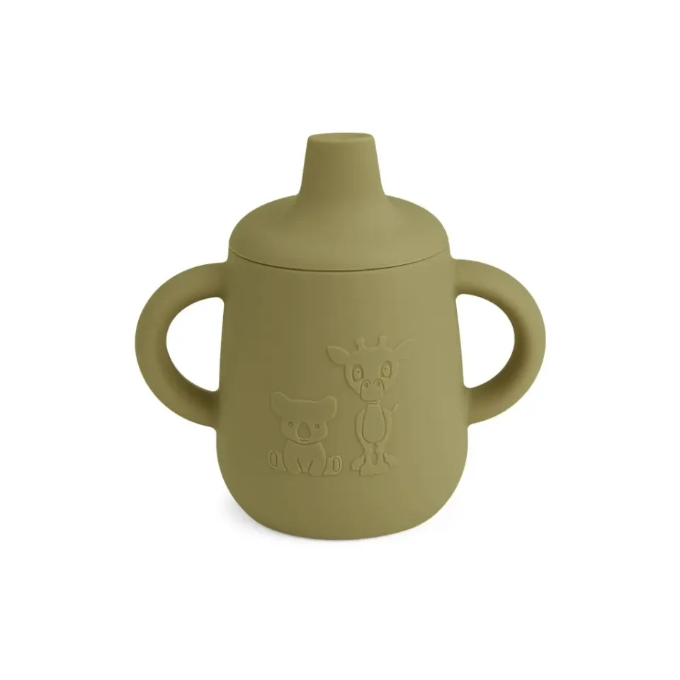 nuuroo Aiko kop med tud Olive green silikone 140 ml