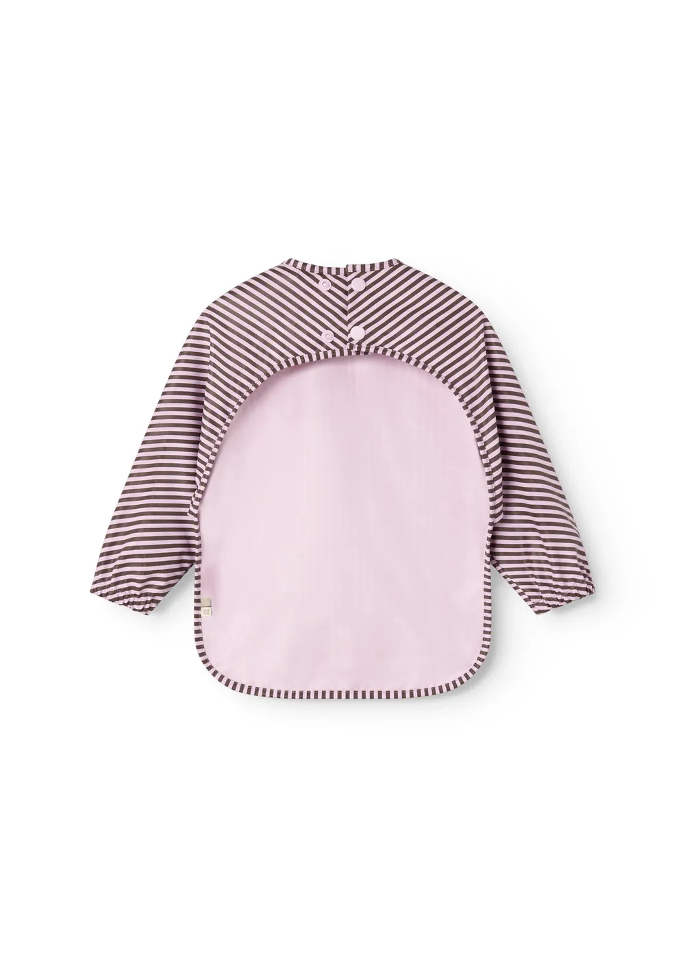 MarMar Apron LS spiseforklæde Pink Brown Stripes vandafvisende