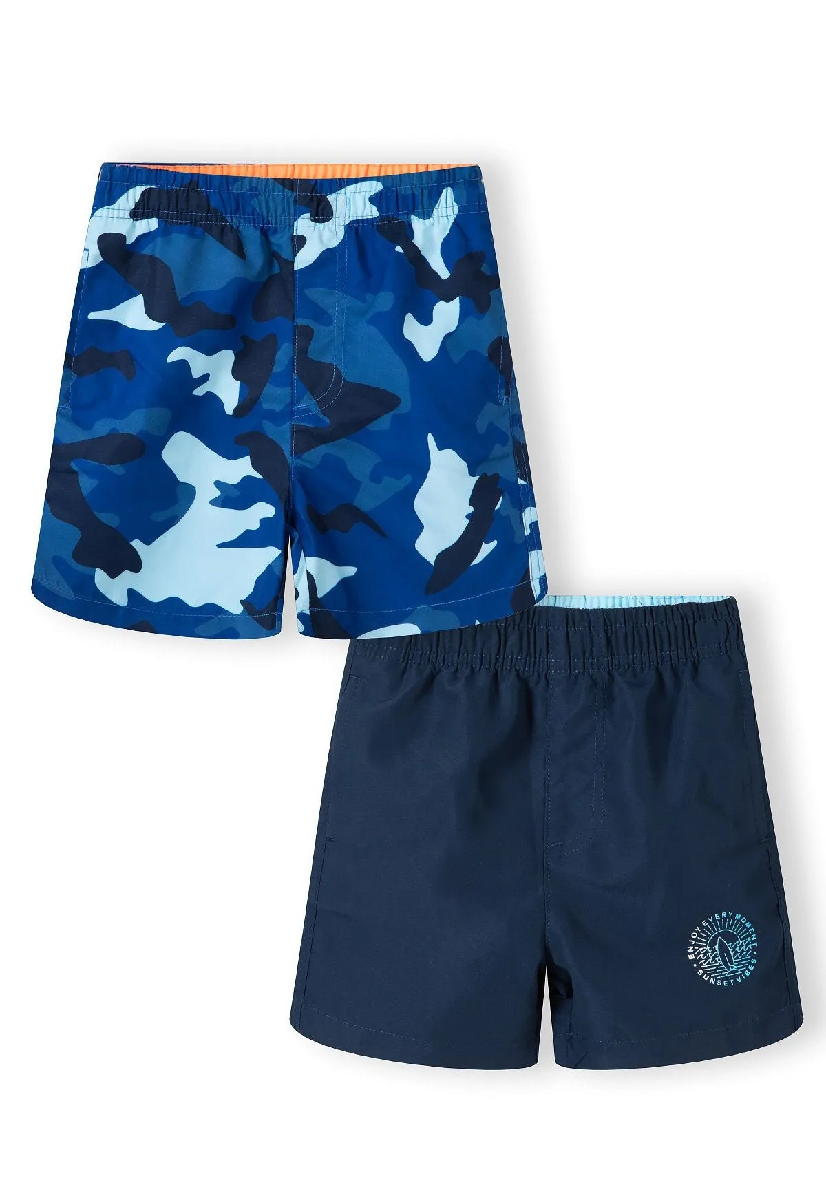 Minoti 43023 badeshorts til drenge blå 2-pak