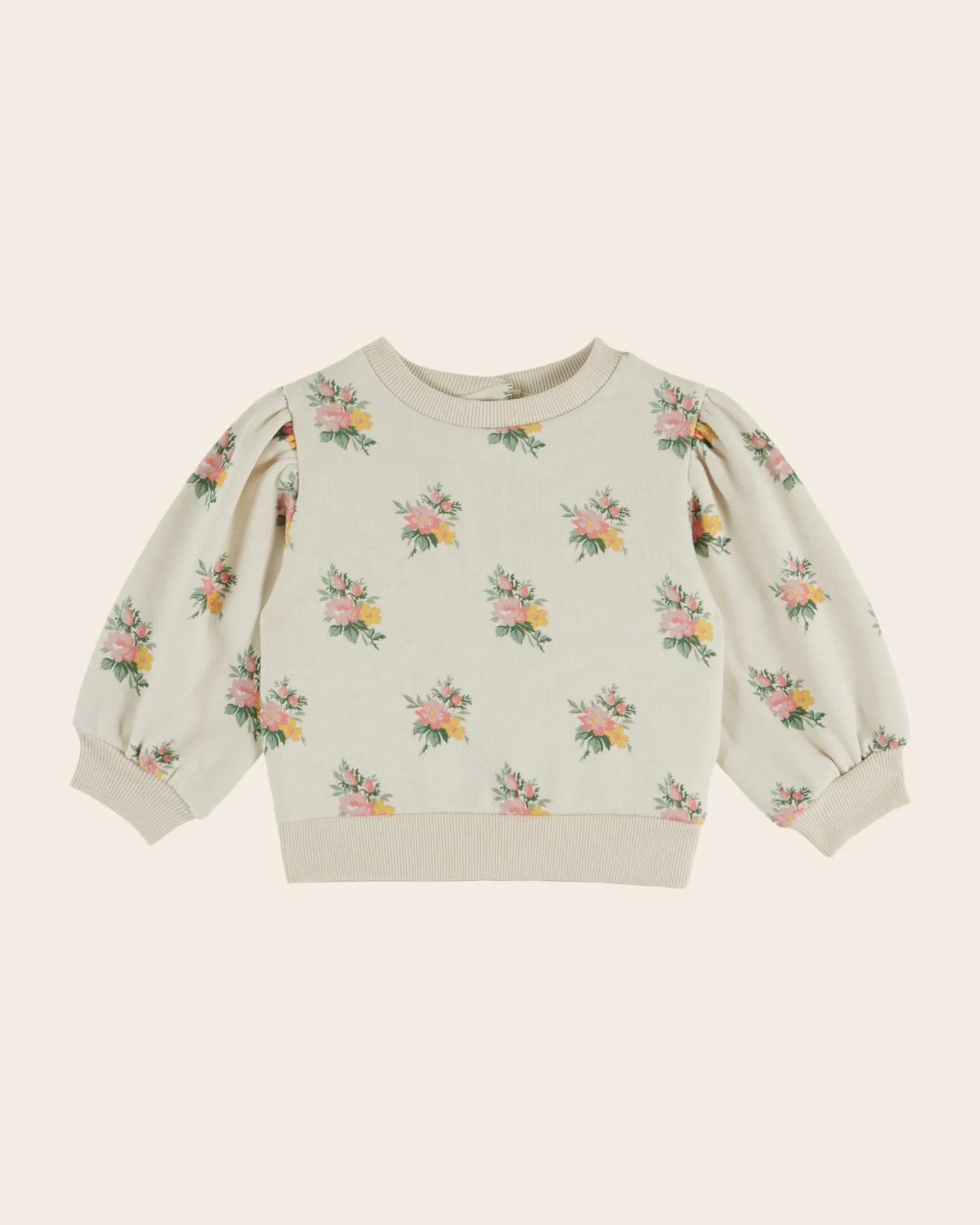 Emile et Ida Fleurs sweatshirt blomstret ecru