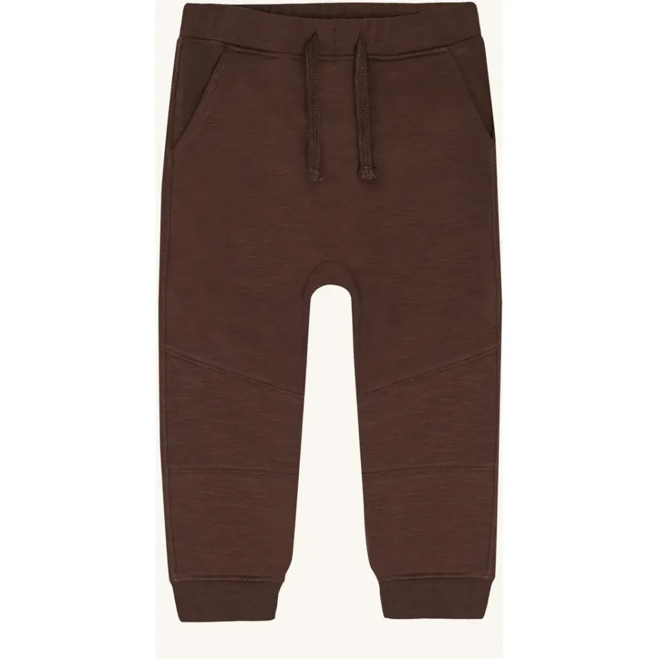 Hust & Claire HCGeorge Solid joggingbukser Soil børstet